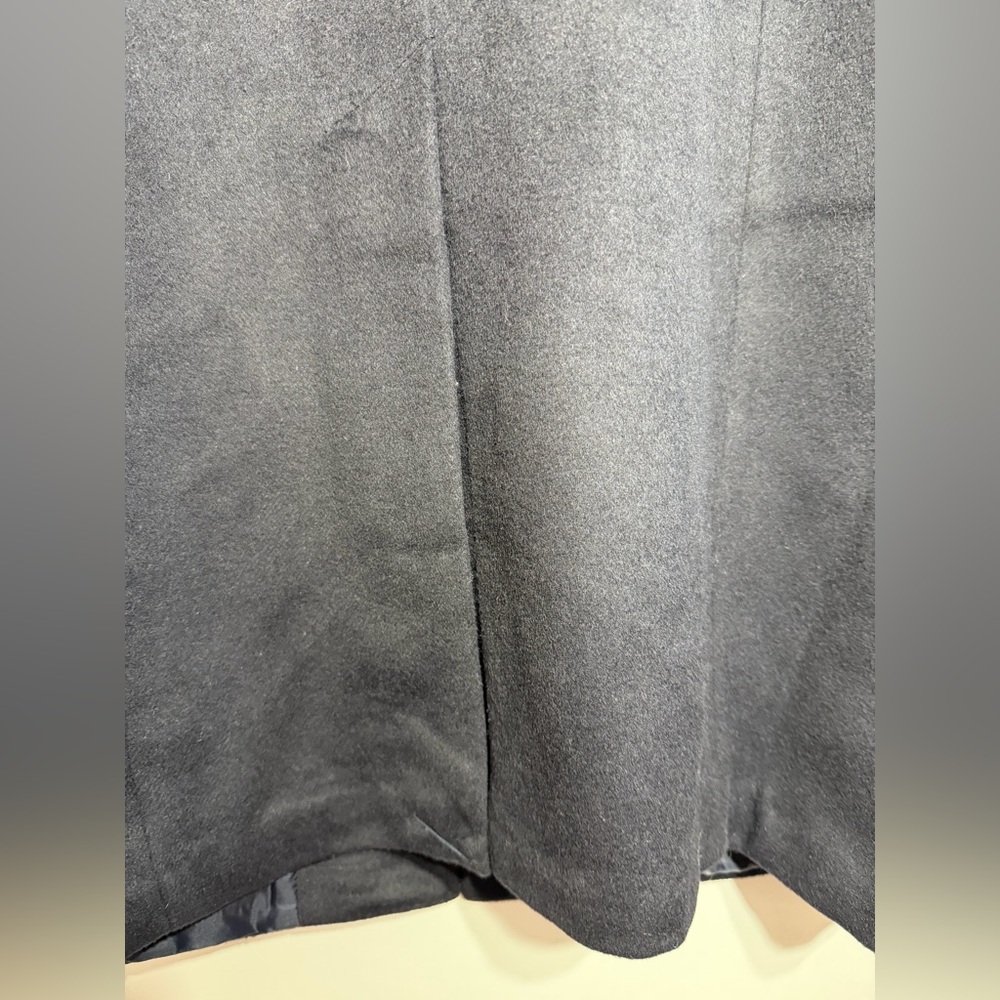Lauren Ralph Lauren Classic Crest Patch Wool Blend Navy Winter Coat NWOT - Picture 8 of 16